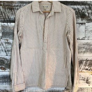Madewell Striped Popover Shirt